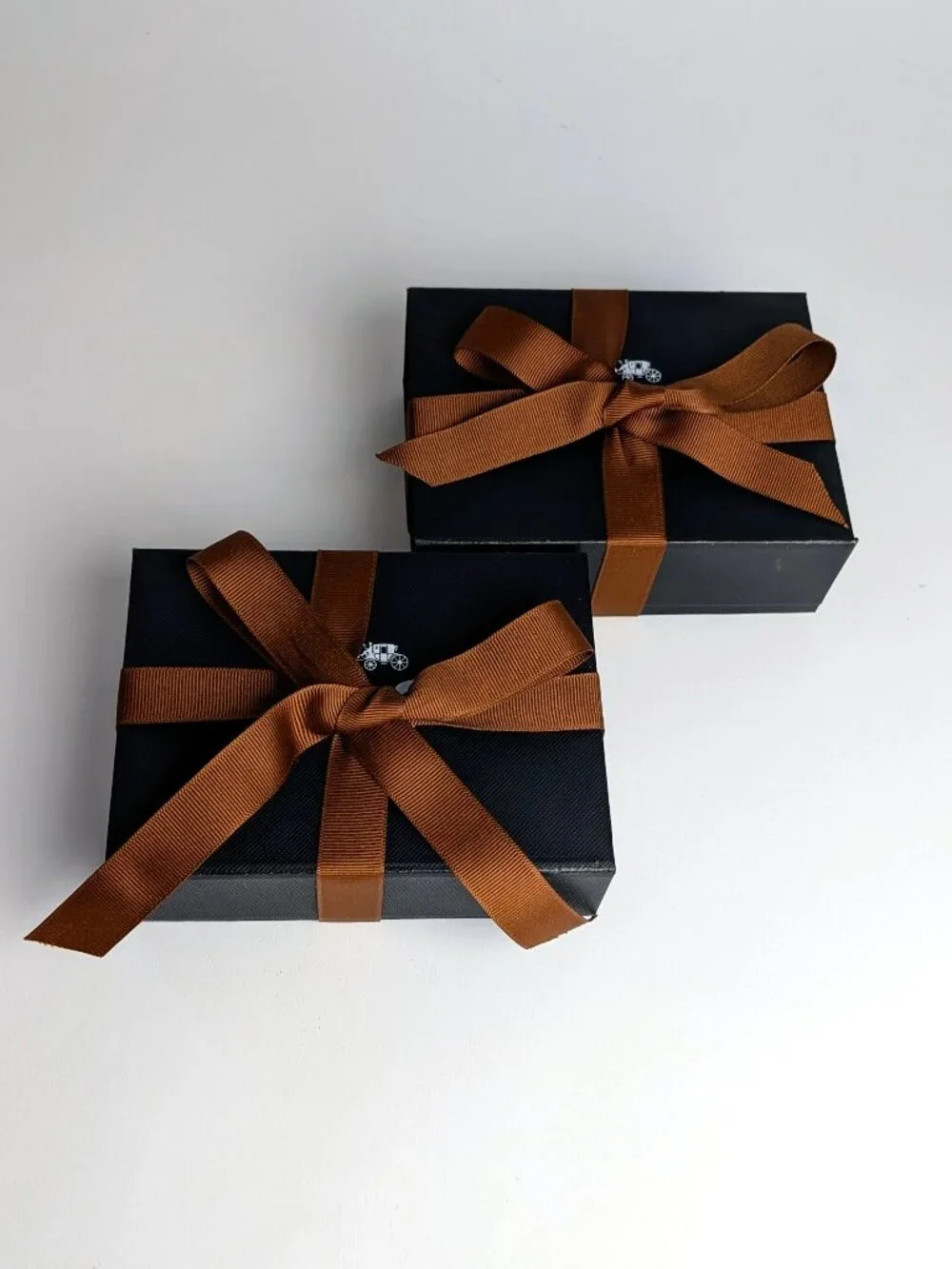 Coach Magnetic Gift Boxes with Ribbons & Tissue Paper